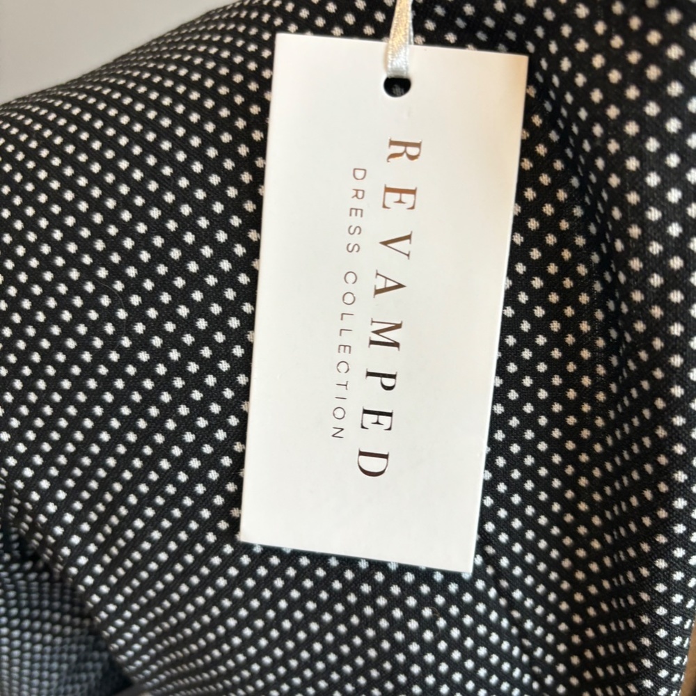 Revamped Dress Collection Polka Dot, Collared Dress, Black and white, SZ XL, NWT - Picture 6 of 9